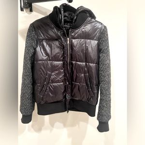 Generation Love Bomber Jacket Tweed Black & White Arms Size M